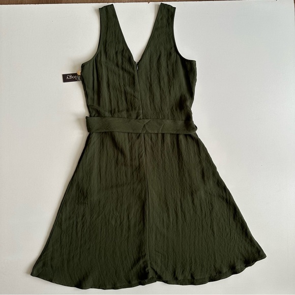 Luxology Army Green Button Dress Sleeveless Size L - Picture 5 of 5